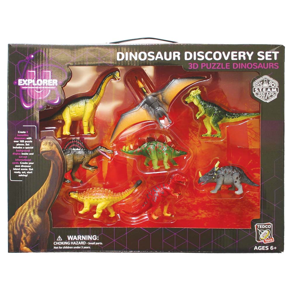 Small Pieces Set Of 6 Kid 3D Dinosaur Puzzle Age 6 