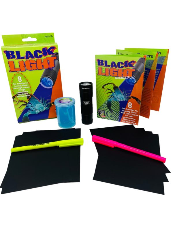 contents of black light activity kit