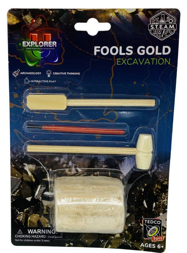 Fools gold mini dig with packaging